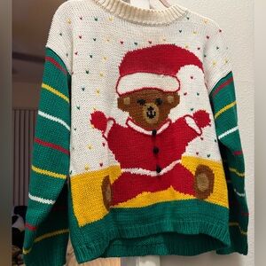 Vintage knit Christmas sweater